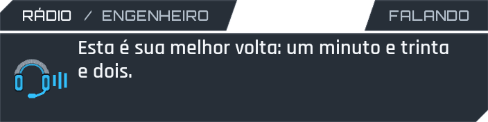 Rádio próprio do engenheiro, com indicador azul de fala
